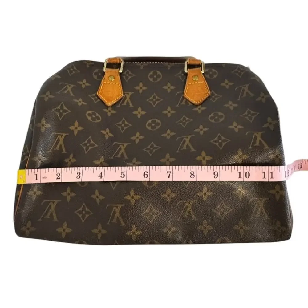 Louis Vuitton Baby Speedy 30 Monogram Canvas Satchel Handbag